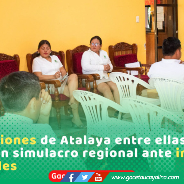 GTA y Defensa Civil coordina acciones frente a El Niño en Atalaya