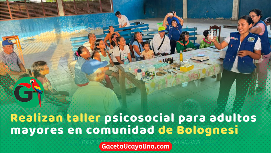 Fortalecen salud mental intercultural en adultos mayores de Atalaya Bolognesi