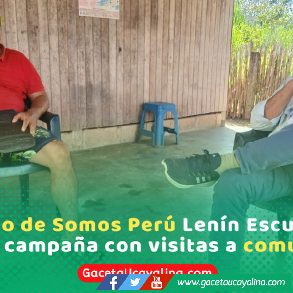 Lenín Escudero dialoga con pobladores durante visita a Oventeni