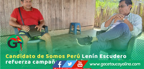 Lenín Escudero dialoga con pobladores durante visita a Oventeni