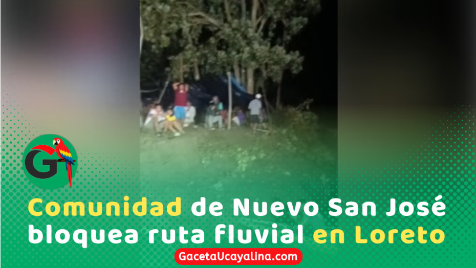 Bloqueo fluvial deja varados a pasajeros entre Caballococha e Iquitos