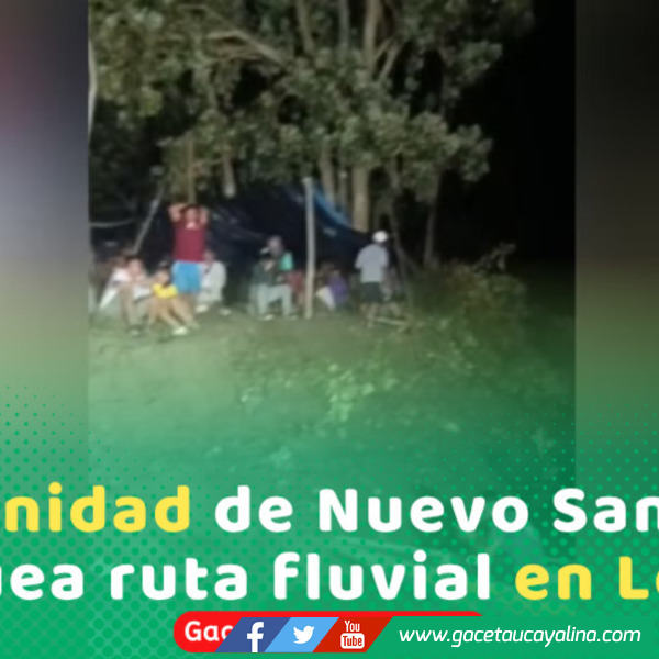Bloqueo fluvial deja varados a pasajeros entre Caballococha e Iquitos