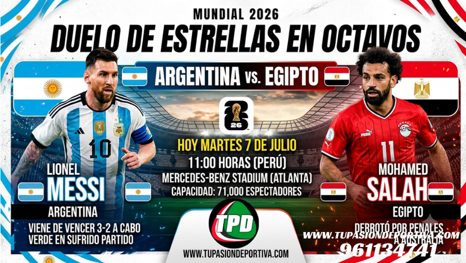 Lionel Messi y Mohamed Salah chocan en octavos del Mundial