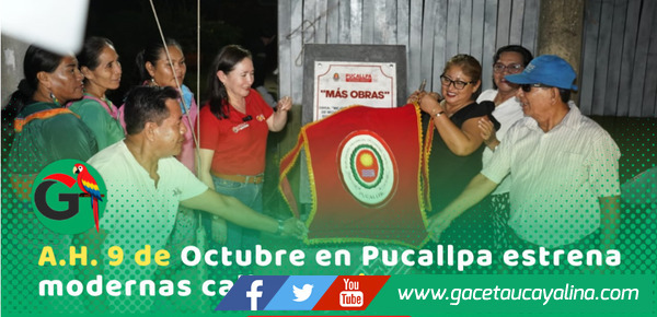 Alcaldesa Janet Castagne inaugura pavimentación de jirón Inca Roca