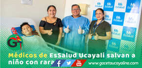 EsSalud Ucayali salva a niño de 6 años con cirugía intestinal de alta complejidad