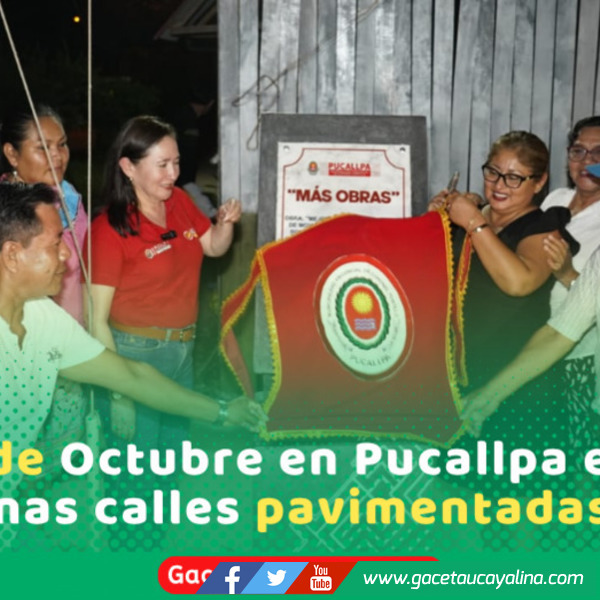 Alcaldesa Janet Castagne inaugura pavimentación de jirón Inca Roca