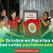 Alcaldesa Janet Castagne inaugura pavimentación de jirón Inca Roca