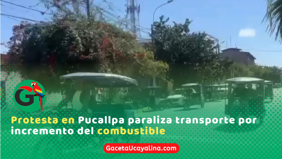 Transportistas acatan paro en Pucallpa por alza de combustibles