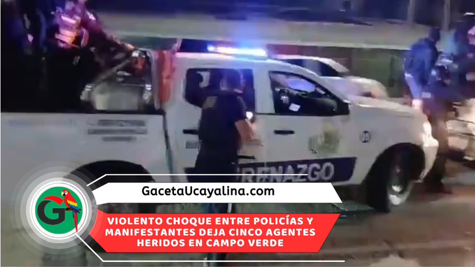 Cinco policías heridos y 11 detenidos tras violento enfrentamiento en Campo Verde