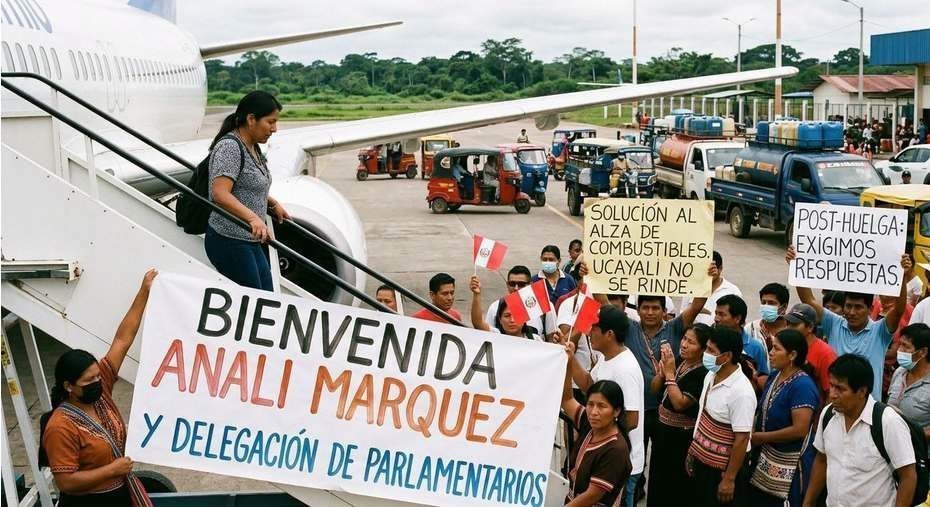 Ucayali tras la huelga: la visita parlamentaria en el hervidero del alza de combustibles