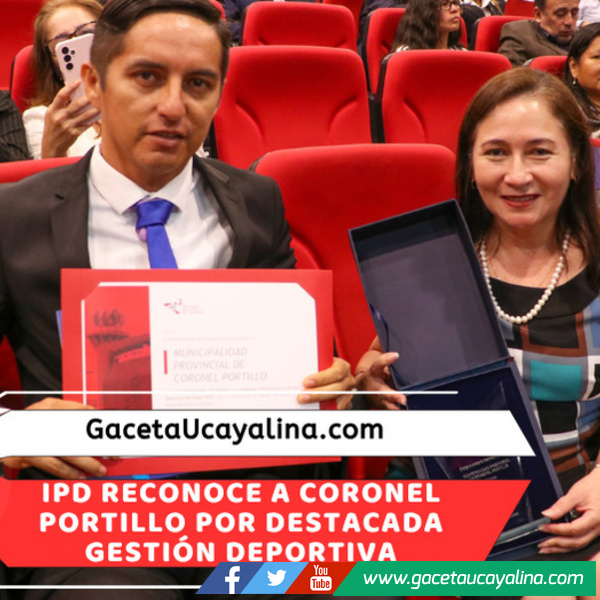 Coronel Portillo obtiene segundo lugar en gestión deportiva municipal