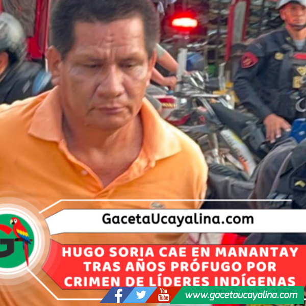 Capturan a condenado por asesinato de cuatro líderes indígenas de Saweto