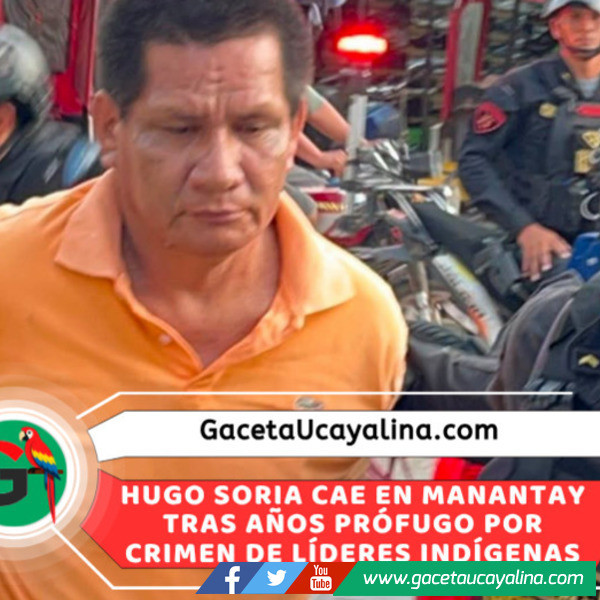 Capturan a condenado por asesinato de cuatro líderes indígenas de Saweto