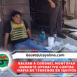 Coronel Montúfar resulta herido durante operativo contra tráfico de terrenos en Iquitos