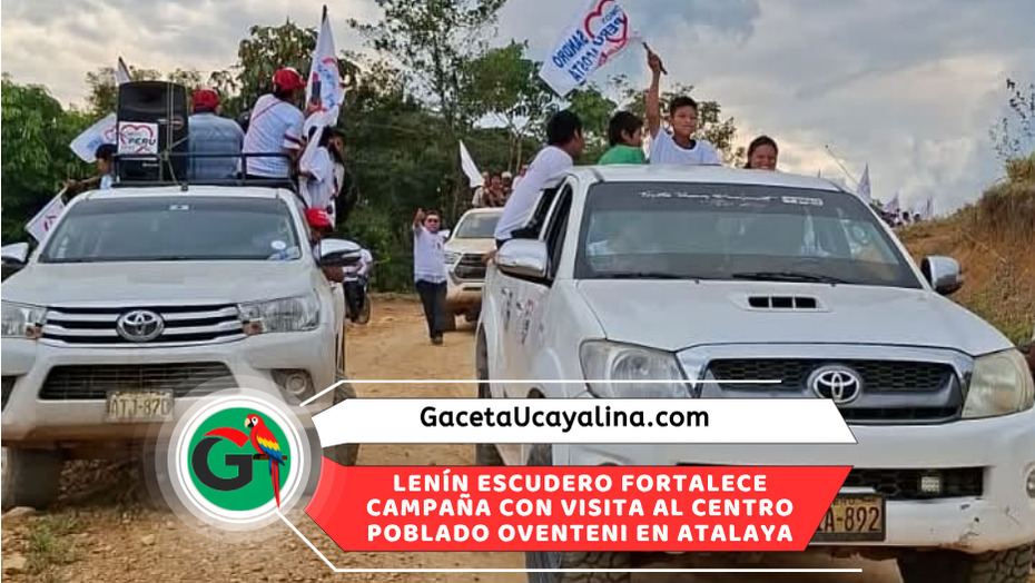 Lenín Escudero y Sandro Acosta recorren Oventeni llevando propuestas y esperanza
