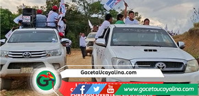 Lenín Escudero y Sandro Acosta recorren Oventeni llevando propuestas y esperanza