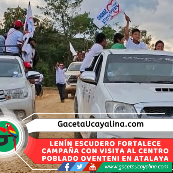 Lenín Escudero y Sandro Acosta recorren Oventeni llevando propuestas y esperanza