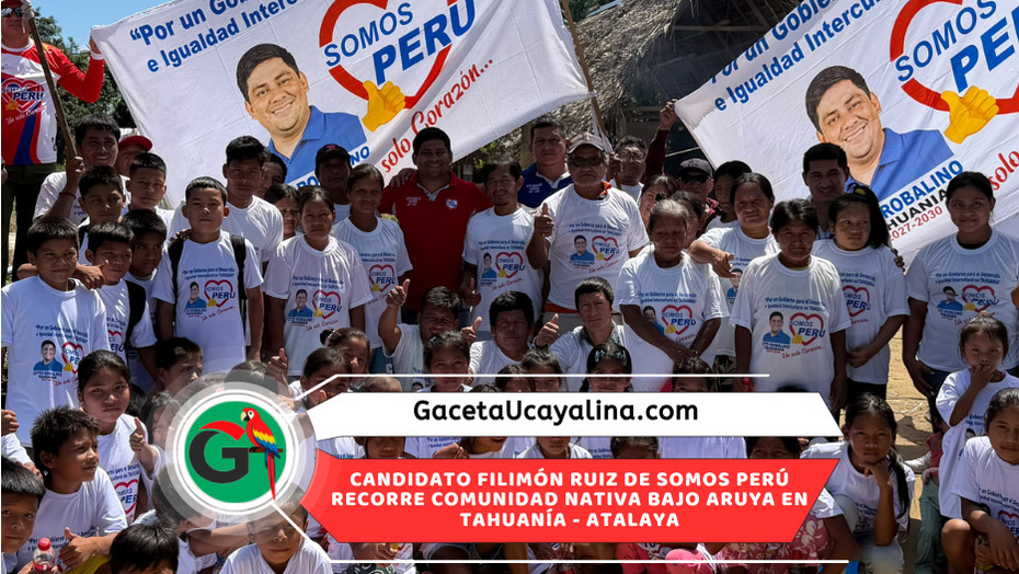 Filimón Ruiz Maynas continúa campaña electoral visitando comunidad de Tahuanía