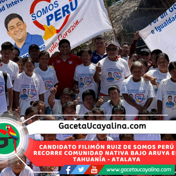 Filimón Ruiz Maynas continúa campaña electoral visitando comunidad de Tahuanía