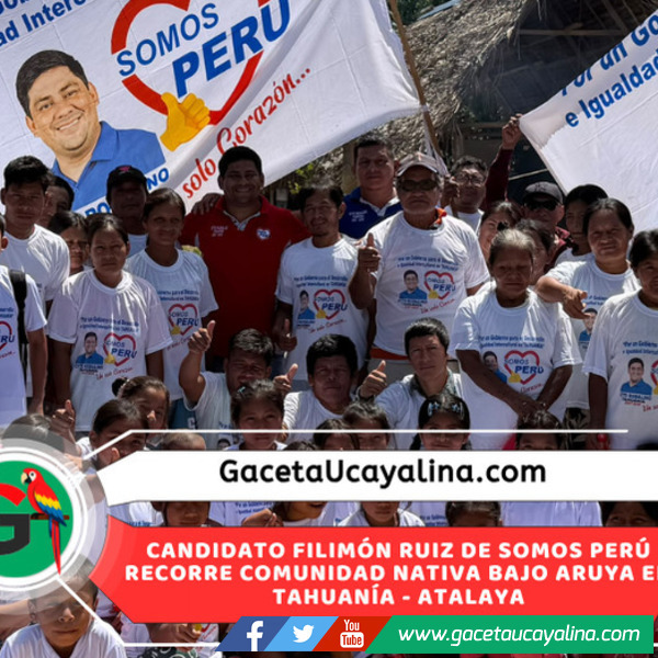 Filimón Ruiz Maynas continúa campaña electoral visitando comunidad de Tahuanía