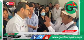 ¡“Jalón de orejas” Al gobierno regional por crisis en hospital de pucallpa dirigente denuncia llorando a ministro de salud!