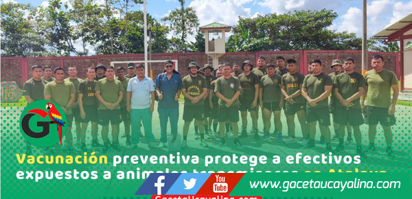 Atalaya vacuna personal militar para prevenir contagios de rabia