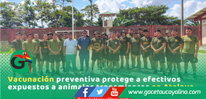 Atalaya vacuna personal militar para prevenir contagios de rabia