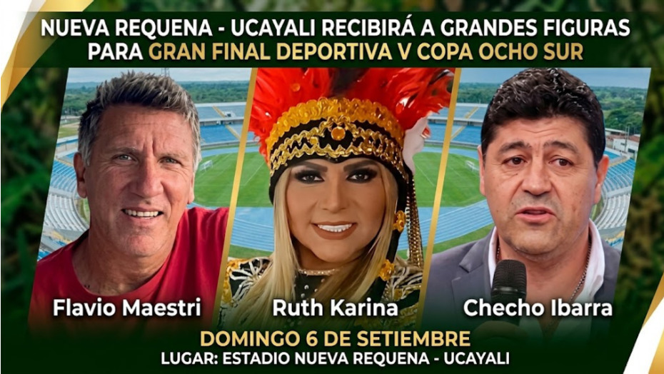 “CHECHO” IBARRA, Flavio Maestri y Ruth Karina juntos en la gran final de la V Copa Ocho Sur