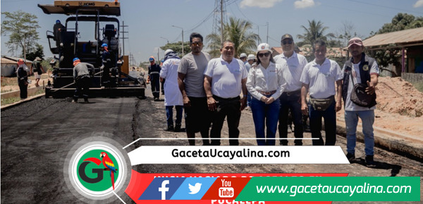 Inicia asfaltado de cuatro kilómetros de avenida Túpac Amaru en Pucallpa