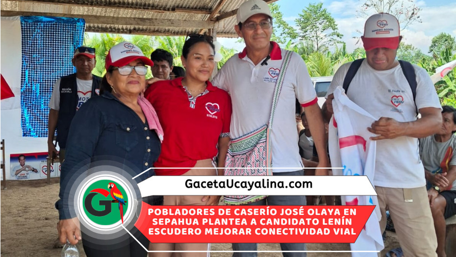 Candidato Lenín Escudero escucha pedido de puente entre comunidades rurales en Sepahua