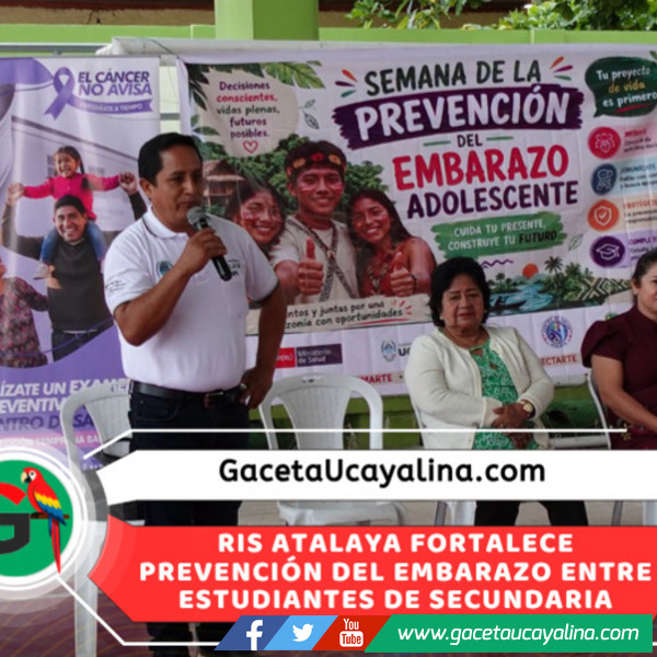 Atalaya inicia Semana de Prevención del Embarazo Adolescente 2026