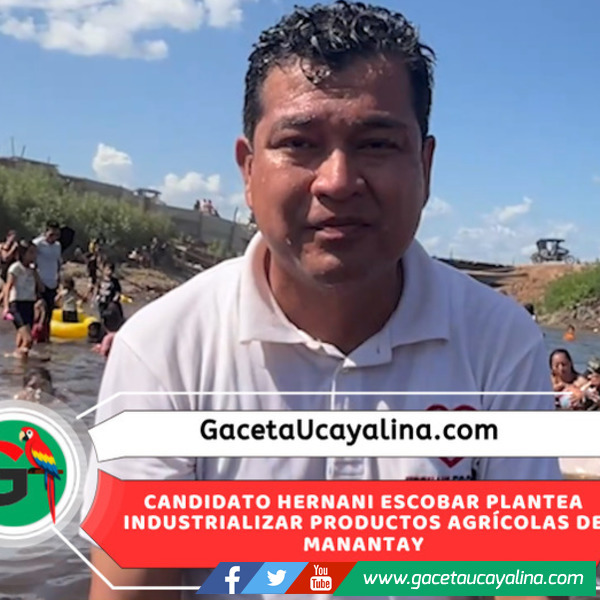 Hernani Escobar propone impulsar turismo y agricultura durante gestión municipal