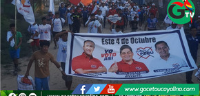Lenín Escudero continúa recorrido electoral y llega hasta Nueva Italia en Tahuanía