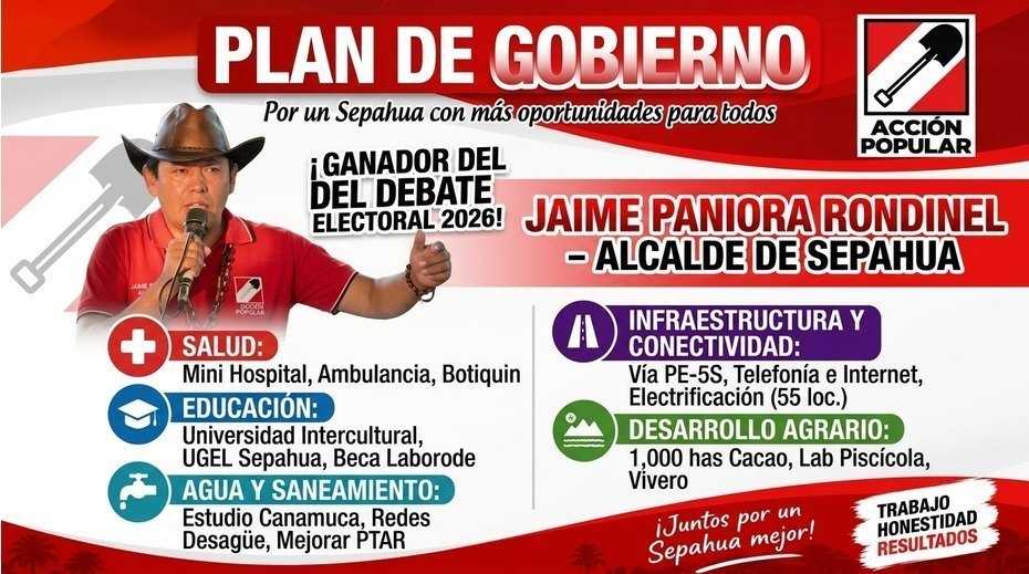 Jaime Paniora Gana Debate en Sepahua, exponiendo las mejores propuestas de Campaña